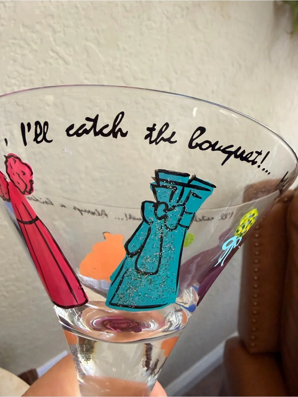Lolita 'Always A Bridesmaid' Pink Martini Glass - Love My Martini Collection